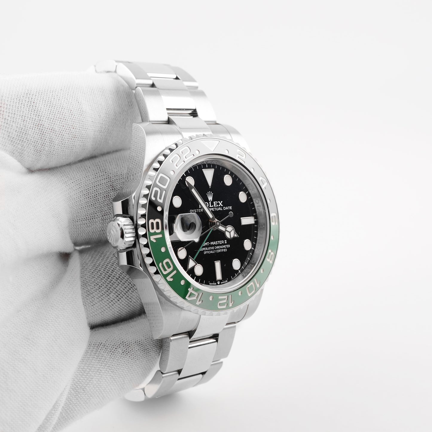 Rolex GMT-Master II "Sprite" Black Dial on Oyster 126720VTNR Card 2025
