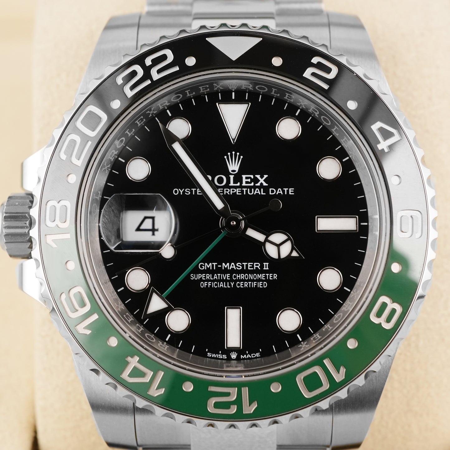 Rolex GMT-Master II "Sprite" Black Dial on Oyster 126720VTNR Card 2025