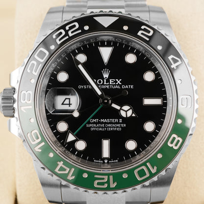 Rolex GMT-Master II "Sprite" Black Dial on Oyster 126720VTNR Card 2025