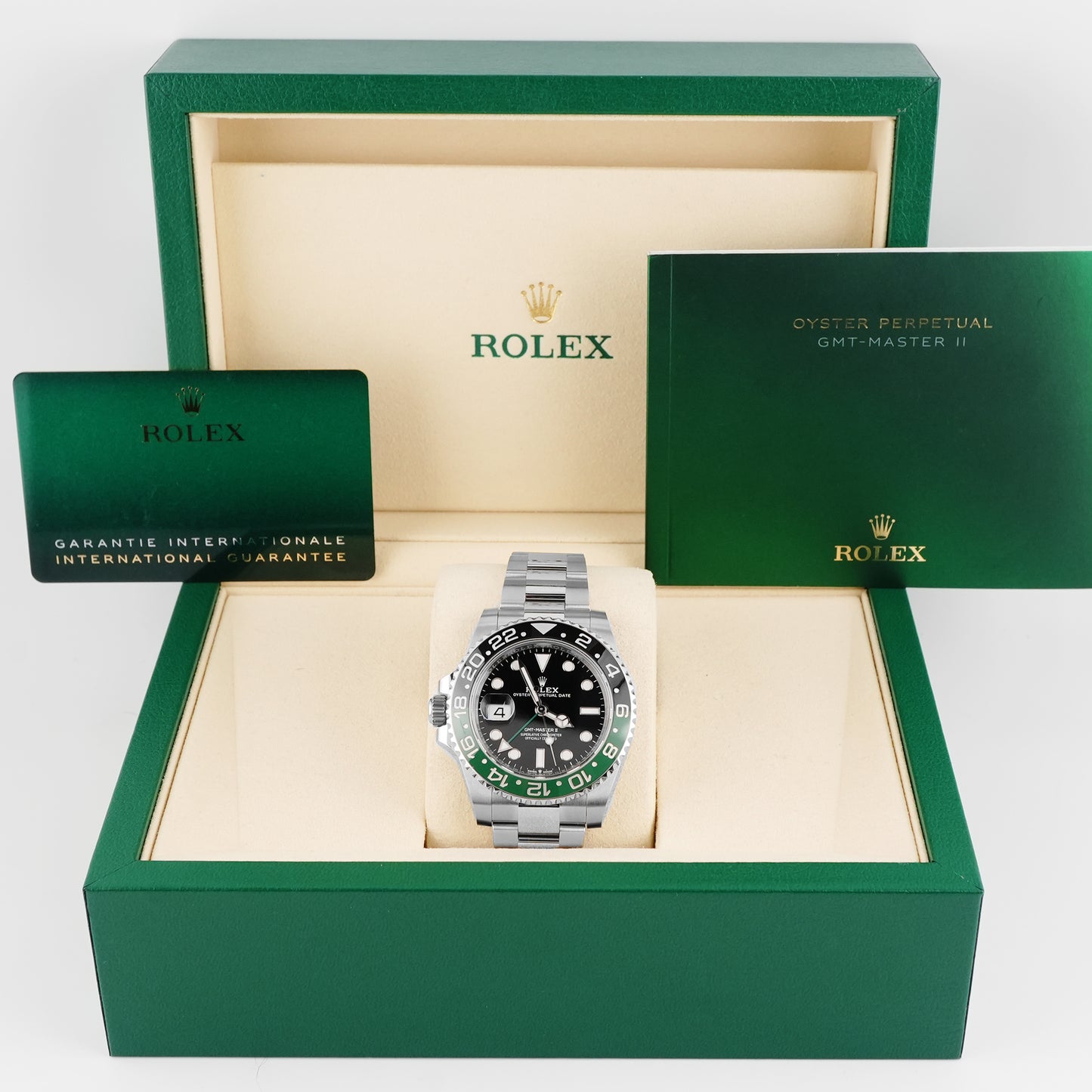 Rolex GMT-Master II "Sprite" Black Dial on Oyster 126720VTNR Card 2025