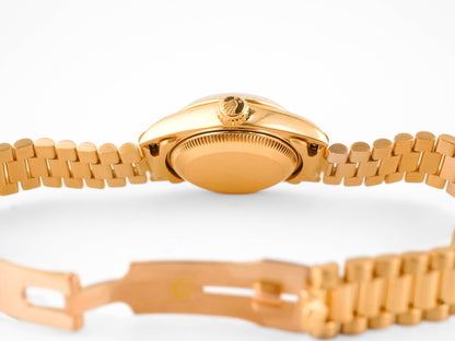Rolex Datejust Lady President Champagne Diamond Dial on President 69178 1991