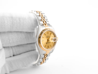 Rolex Datejust Lady Champagne Stick Dial on Jubilee 79173 2001