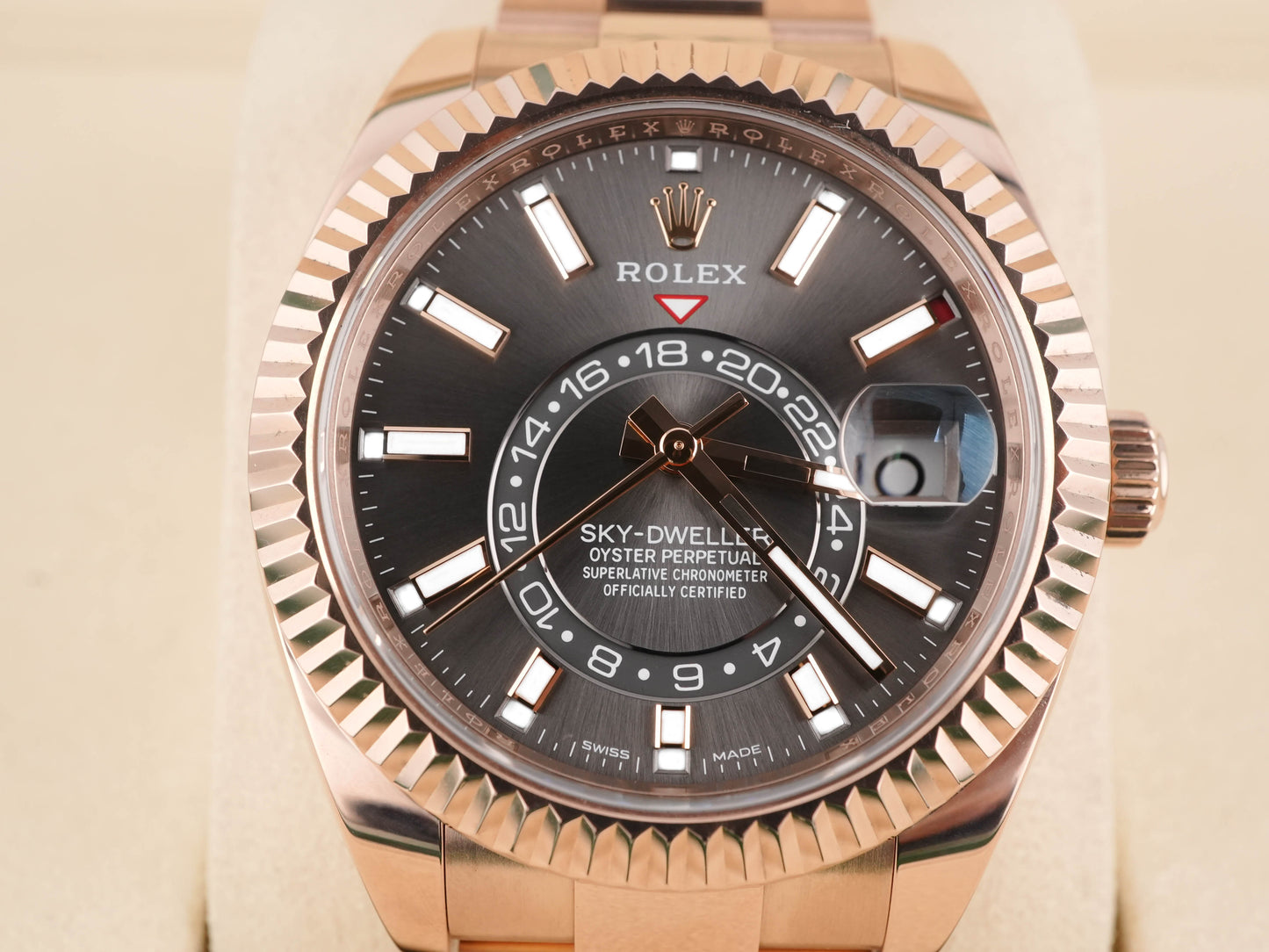 Rolex SkyDweller Dark Rhodium Dial on Oyster 326935 Card 2021