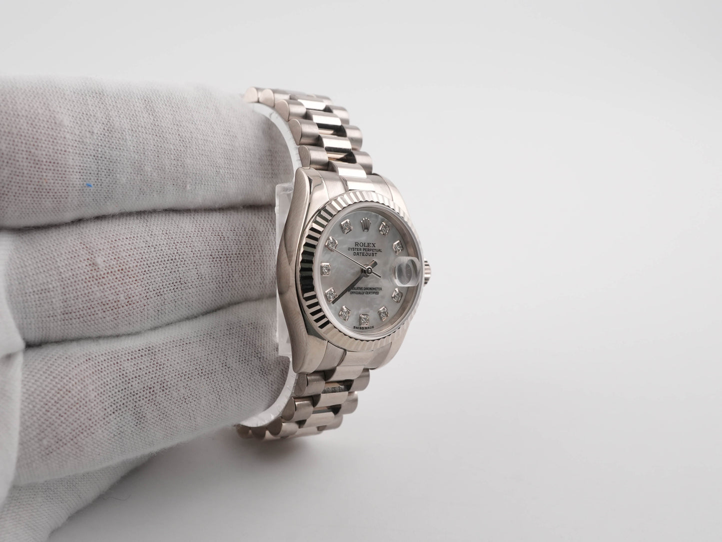 Rolex Datejust Lady President Mother-Of-Pearl Diamond Dial on President 179179 2002