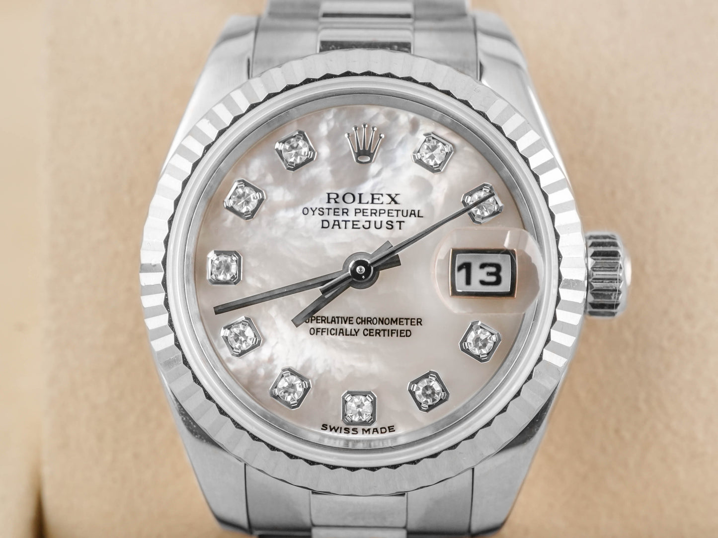 Rolex Datejust Lady President Mother-Of-Pearl Diamond Dial on President 179179 2002