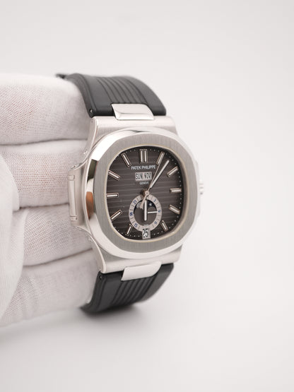 Patek Philippe Nautilus Black Dial on Rubber Strap 5726A-001 Complete 2012