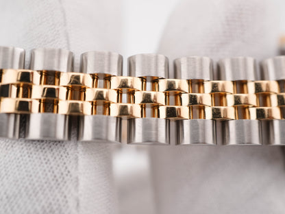 Rolex Datejust Lady Silver Jubilee Diamond Dial on Jubilee 179173 Card 2008