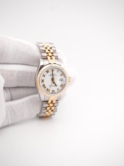 Rolex Datejust Lady White Roman Dial on Jubilee 179173 2012