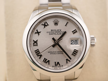 Rolex Datejust Lady Silver Roman Dial on Oyster 279160 Card 2022