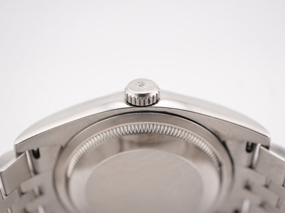 Rolex Datejust Black Dial on Jubilee 116234 Card 2016