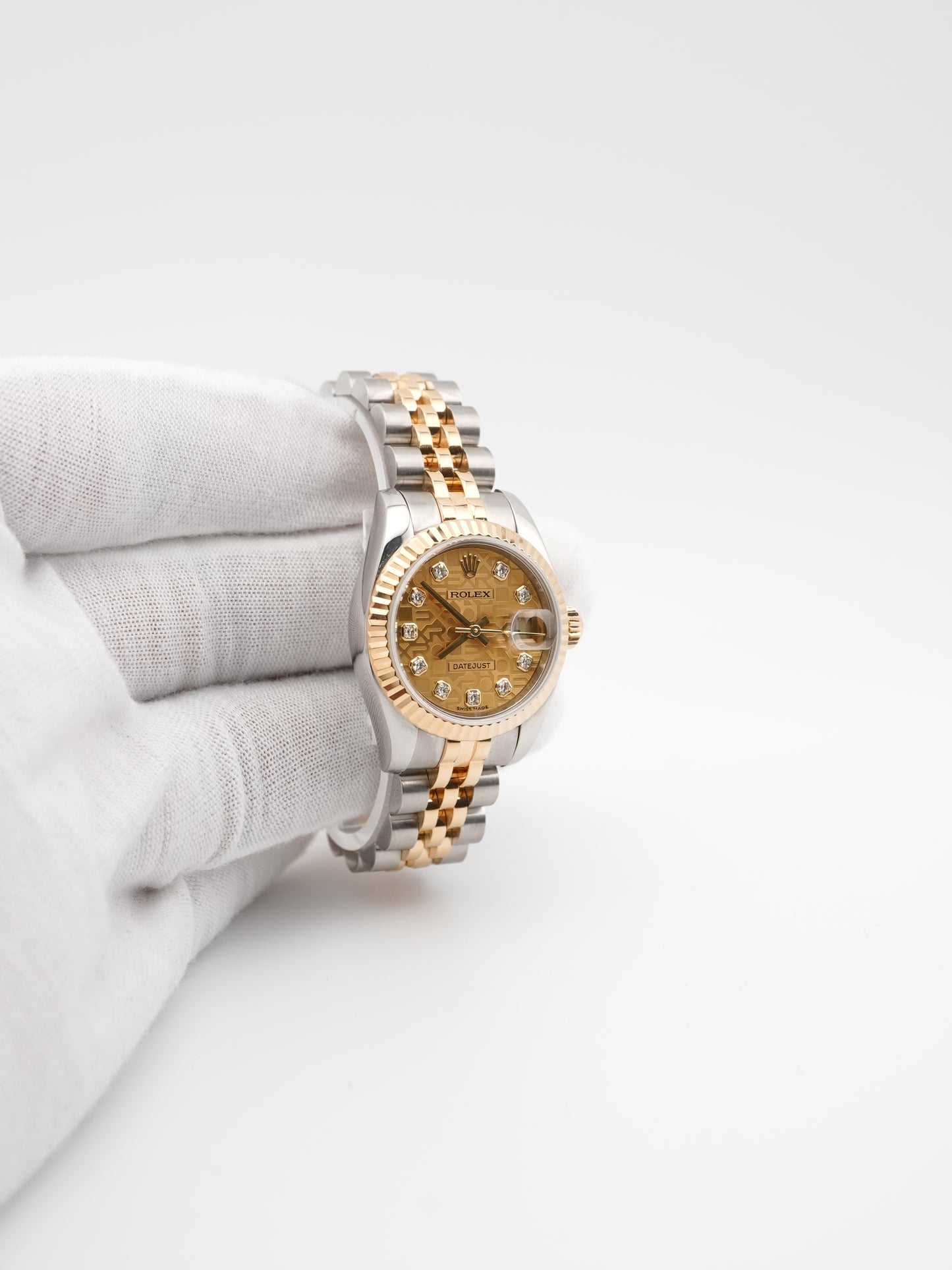 Rolex Datejust Lady Jubilee Champagne Diamond Dial Dial on Jubilee 179173 Card 2011