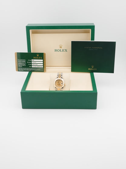 Rolex Datejust Lady Jubilee Champagne Diamond Dial Dial on Jubilee 179173 Card 2011