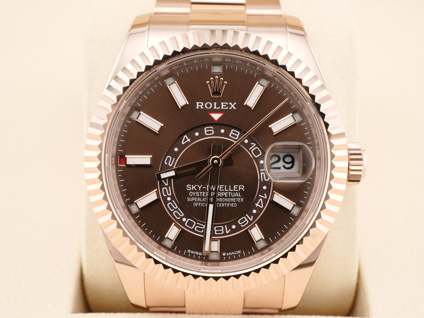 Rolex SkyDweller Chocolate Dial on Oyster 336935 Card 2024