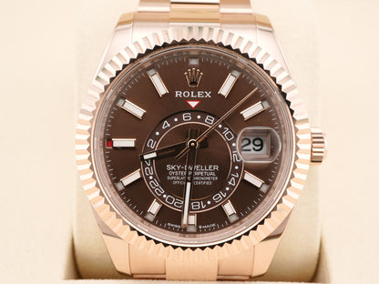 Rolex SkyDweller Chocolate Dial on Oyster 336935 Card 2024
