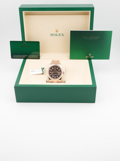 Rolex SkyDweller Chocolate Dial on Oyster 336935 Card 2024