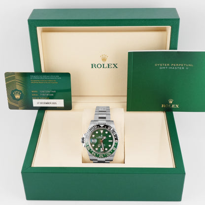 Rolex Gmt-Master II Sprite Black Dial on Oyster 126729VTNR Complete 2025