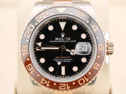Rolex GMT-Master II Root Beer Black Dial on Oyster 126711CHNR Card 2020