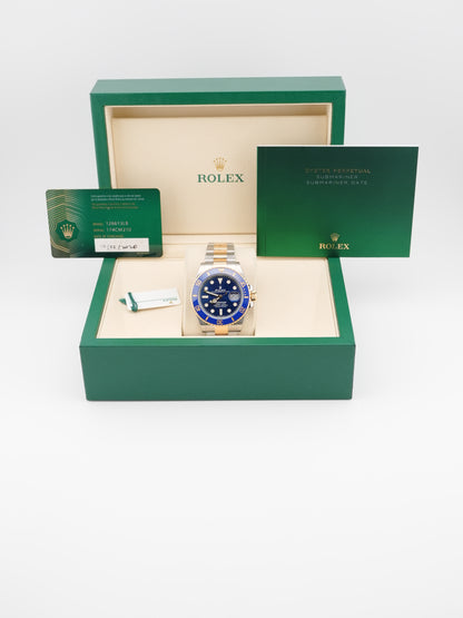 Rolex Submariner Blue Dial on Oyster 126613LB Card 2020