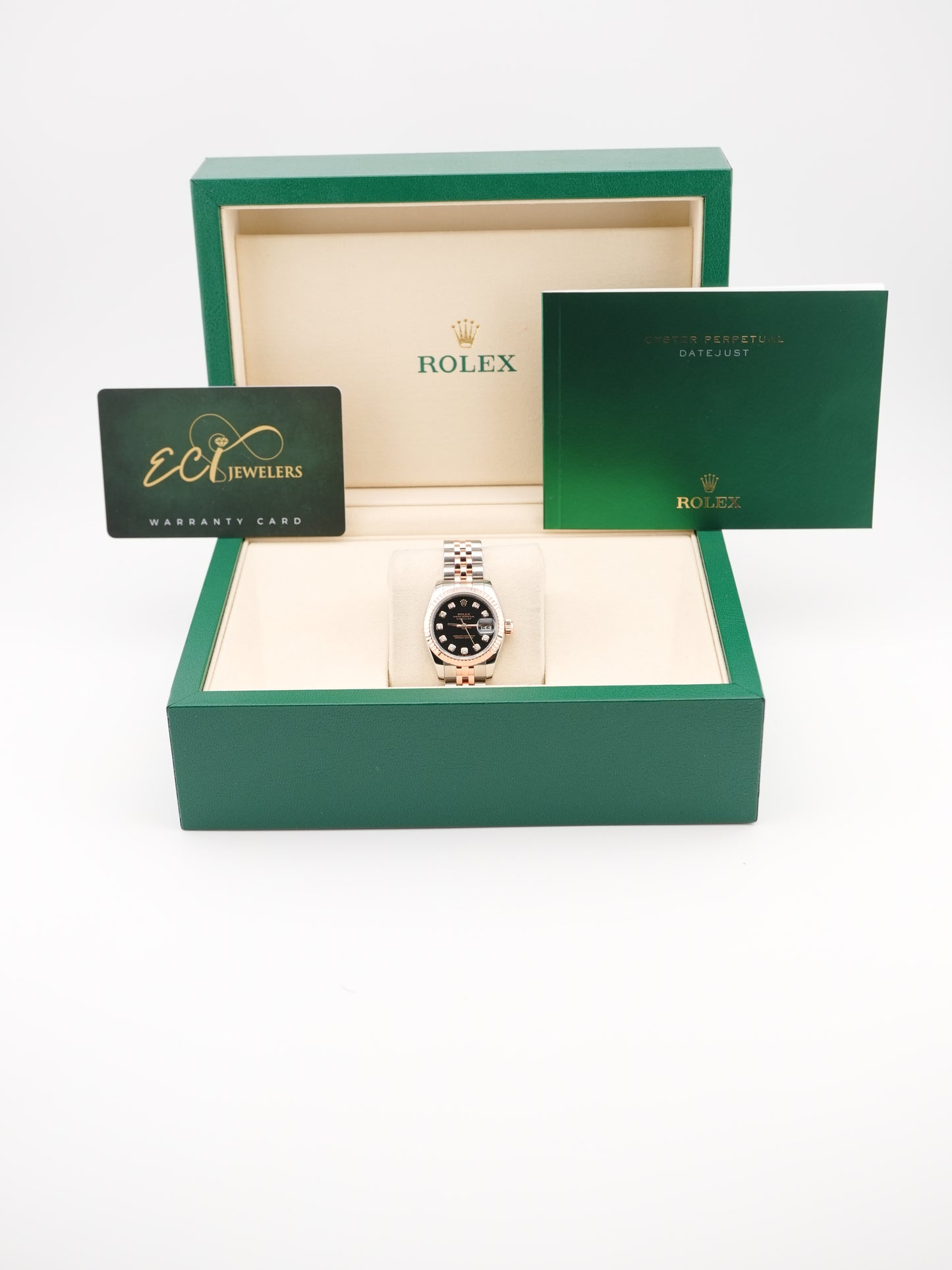 Rolex Datejust Lady Black Diamond Dial Dial on Jubilee 179171 2008