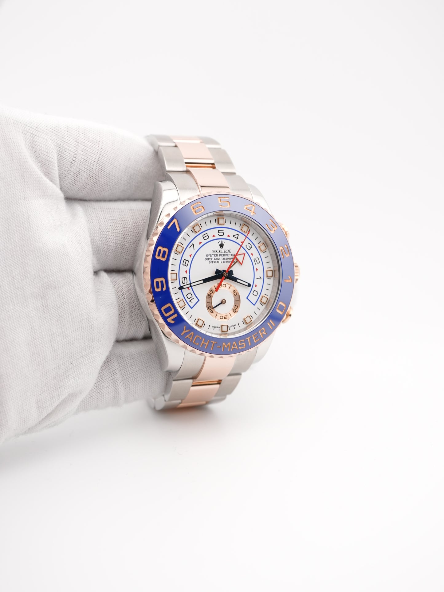 Rolex Yacht-Master II White Dial on Oyster 116681 Card 2016