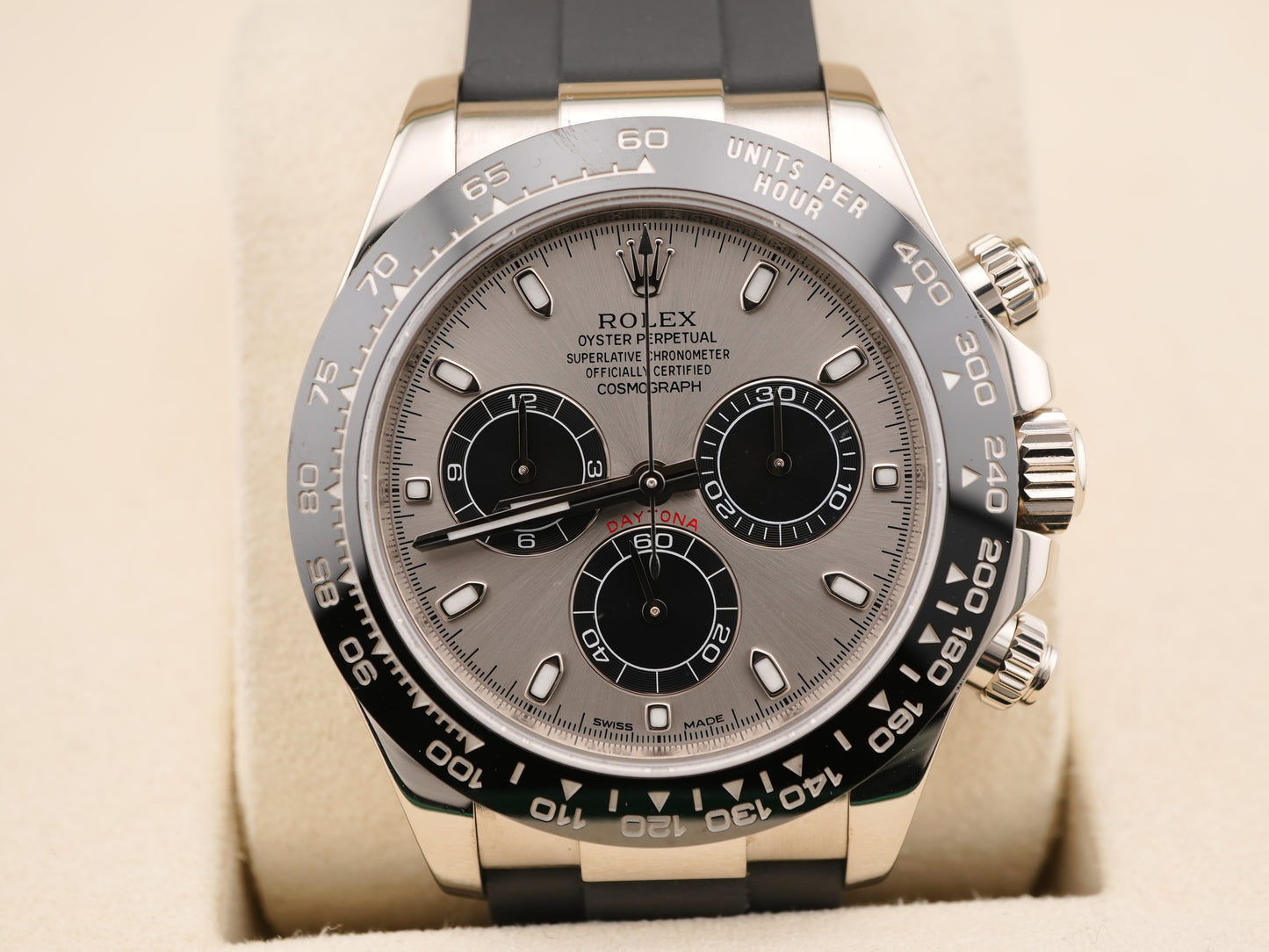 Rolex Daytona Steel Index Dial on Oysterflex 116519LN Card 2018