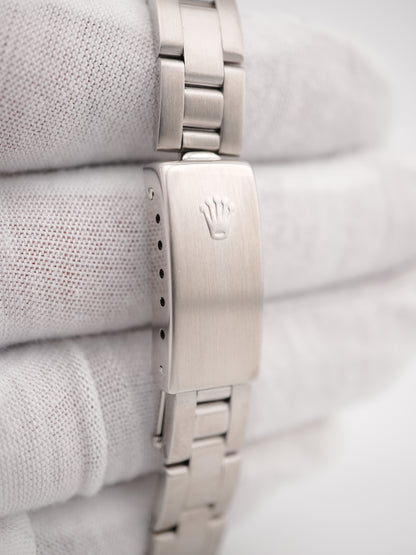 Rolex Oyster Preputual White Dial on Oyster 76080 Papers 1999