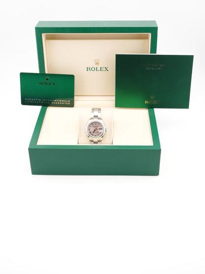Rolex Datejust Lady Pink Roman Dial on Oyster 279160 Card 2023