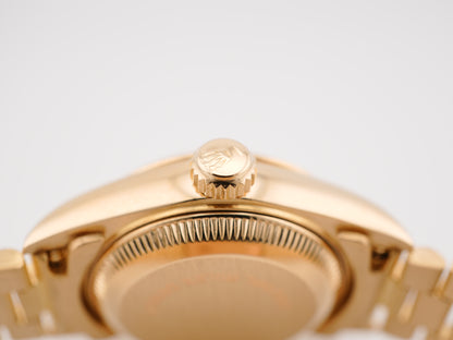 Rolex Datejust Lady President Champagne Diamond Dial on President 69178 Papers 1992