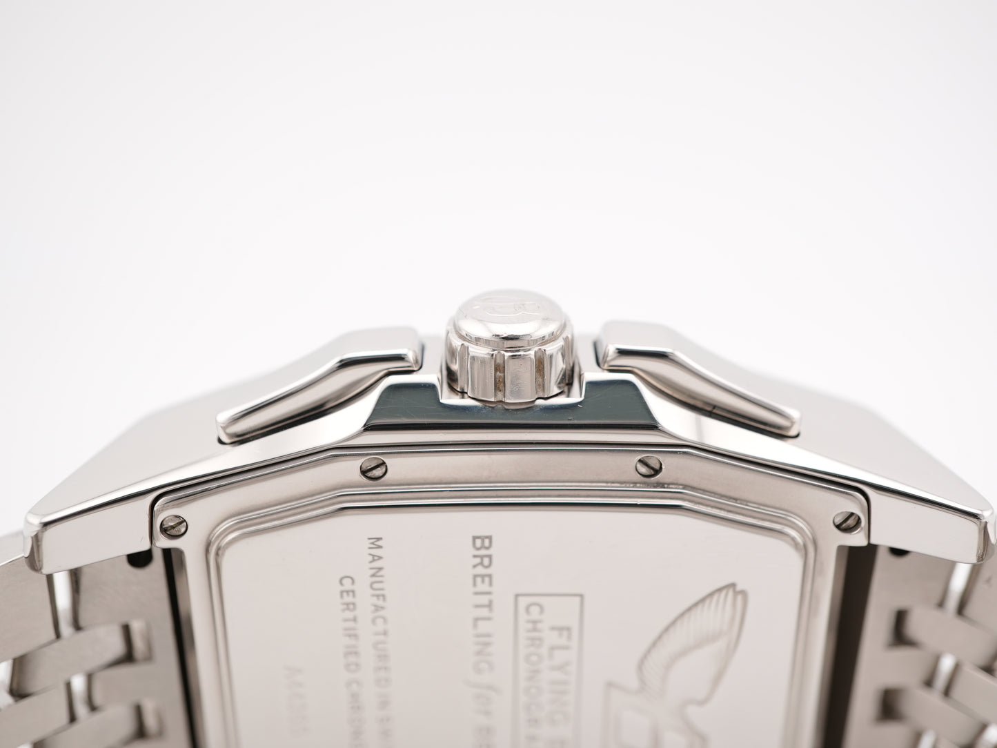 Breitling Flying B Chronograph Silver Dial on Steel A4436512/G632 Complete 2008