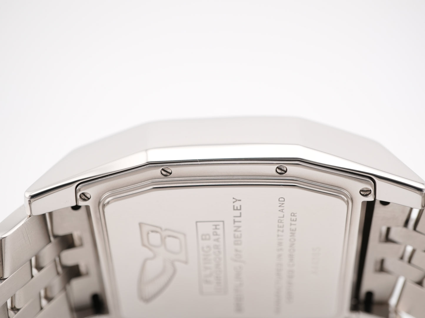 Breitling Flying B Chronograph Silver Dial on Steel A4436512/G632 Complete 2008