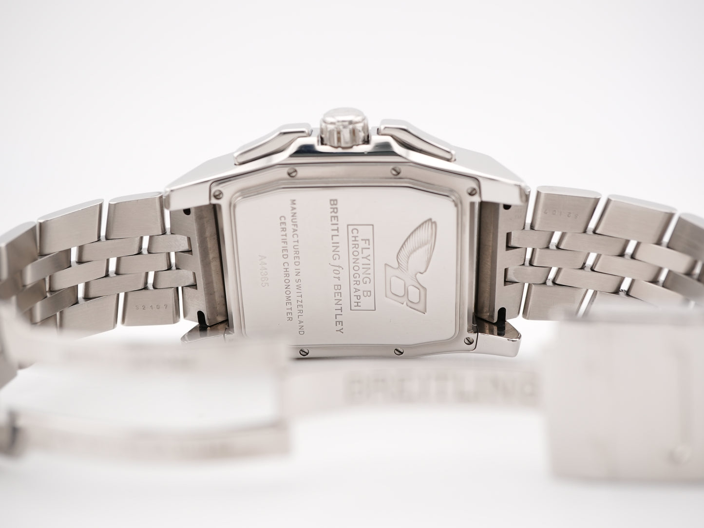 Breitling Flying B Chronograph Silver Dial on Steel A4436512/G632 Complete 2008