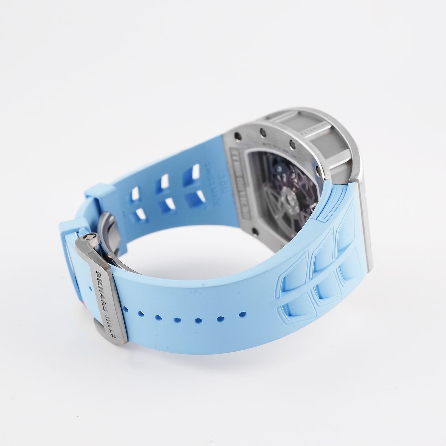 Richard Mille Automatic Winding With Declutchable Rotor Skeleton Dial on Strap RM030 Complete 2020