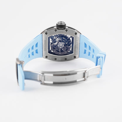 Richard Mille Automatic Winding With Declutchable Rotor Skeleton Dial on Strap RM030 Complete 2020