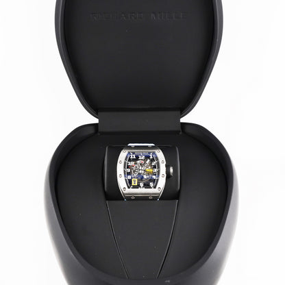 Richard Mille Automatic Winding With Declutchable Rotor Skeleton Dial on Strap RM030 Complete 2020