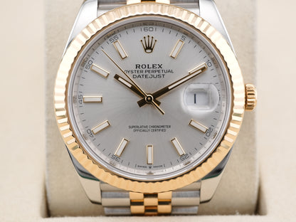 Rolex Datejust 41 Silver Index Dial on Jubilee 126333 Card 2020