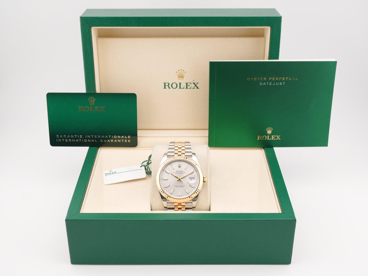 Rolex Datejust 41 Silver Index Dial on Jubilee 126333 Card 2020