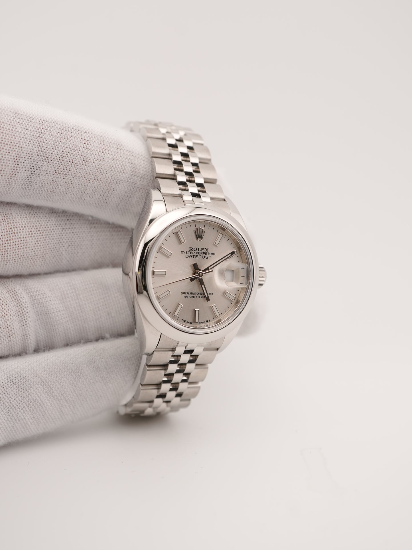 Rolex Datejust Lady Silver Index Dial on Jubilee 279160 Card 2021