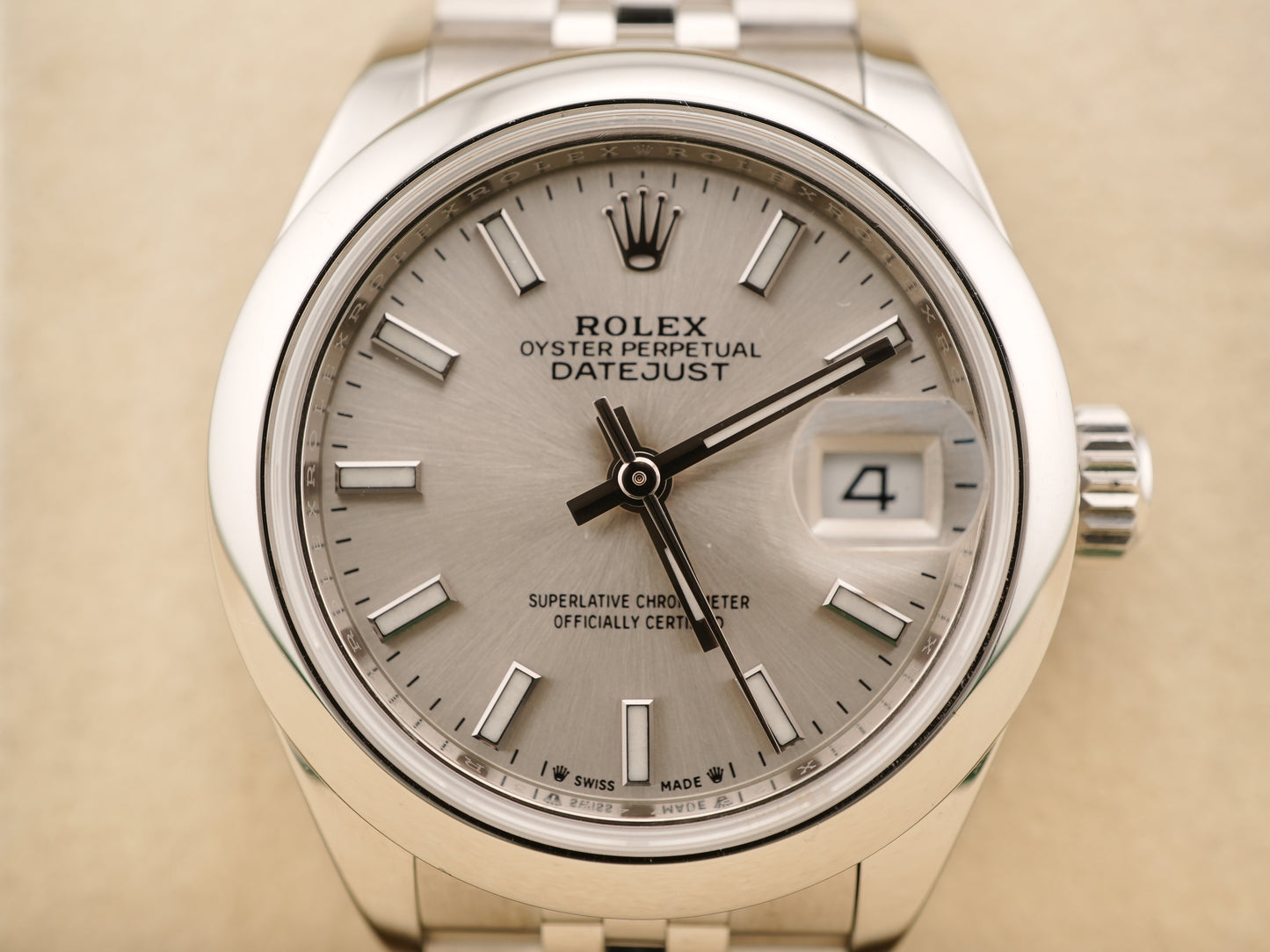 Rolex Datejust Lady Silver Index Dial on Jubilee 279160 Card 2021