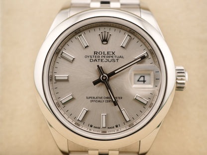 Rolex Datejust Lady Silver Index Dial on Jubilee 279160 Card 2021