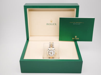 Rolex Datejust Lady White Roman Dial on Jubilee 179173 2012