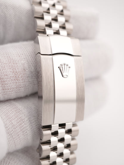 Rolex Datejust 41 White Roman Dial on Jubilee 126334 Card 2025