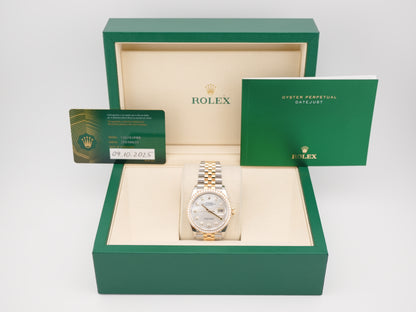 Rolex Datejust White Mother-Of-Pearl Diamond Dial on Jubilee 126283RBR Complete 2025