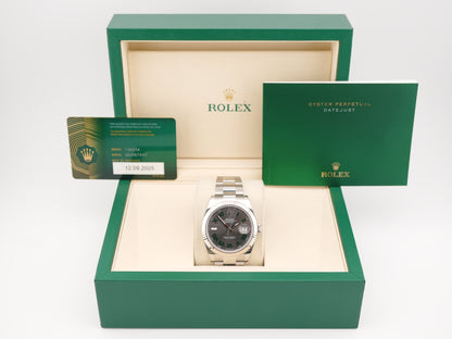 Rolex Datejust 41 Slate Green Roman Dial on Oyster 126334 Card 2025