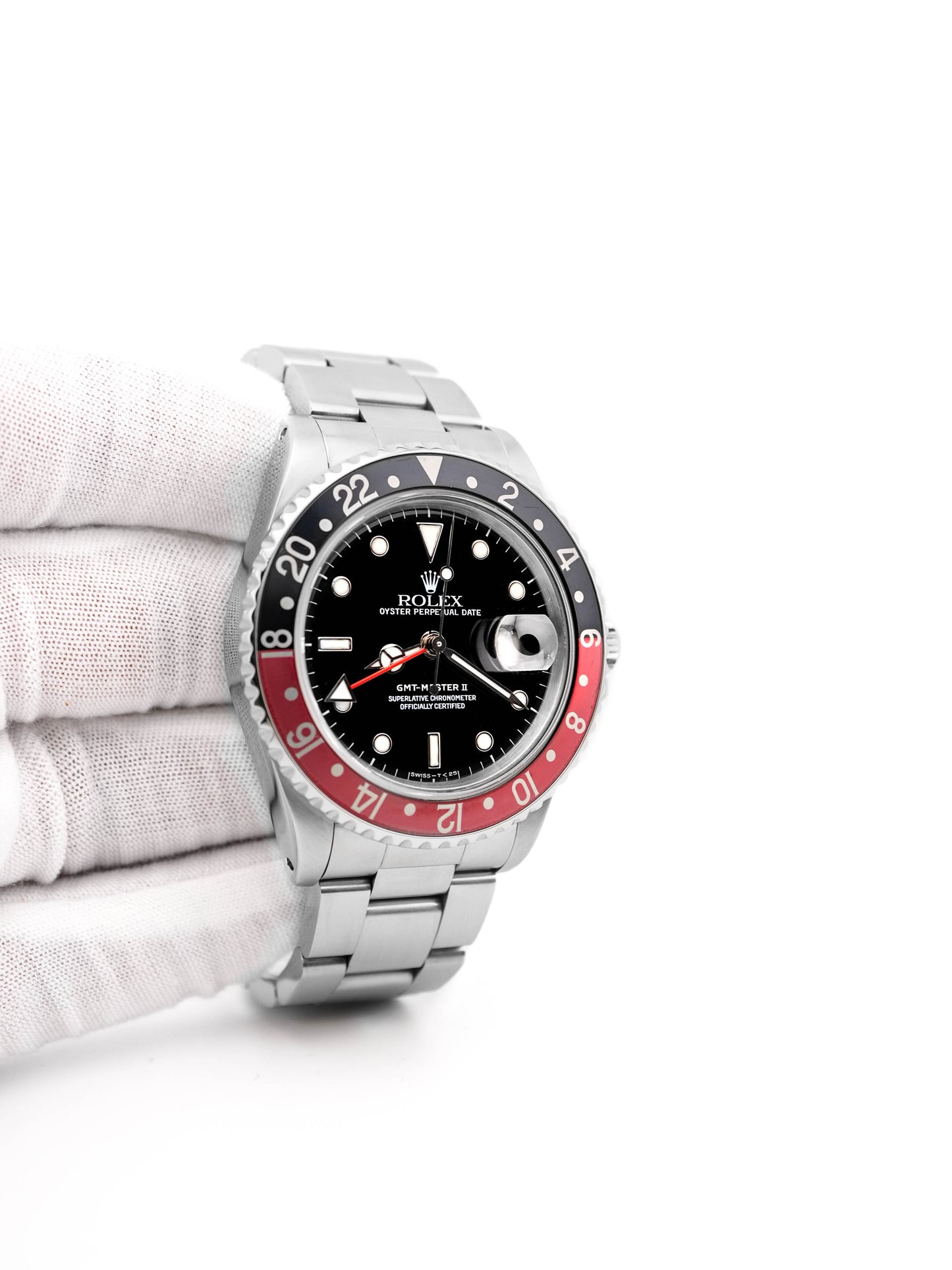 Rolex GMT-Master II Coke Black Dial on Oyster 16710 2005