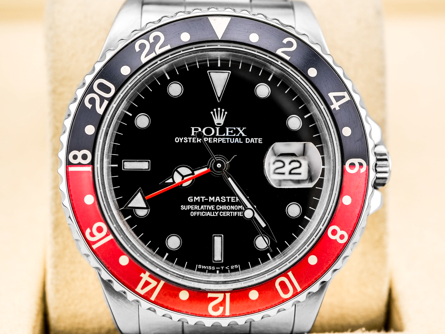 Rolex GMT-Master II Coke Black Dial on Oyster 16710 2005