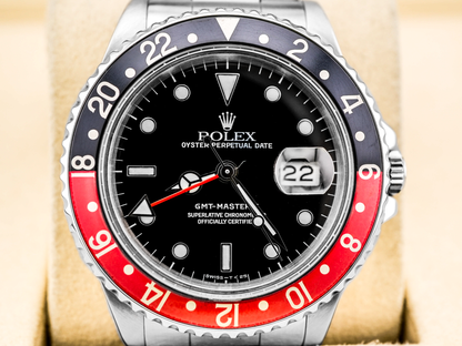 Rolex GMT-Master II Coke Black Dial on Oyster 16710 2005