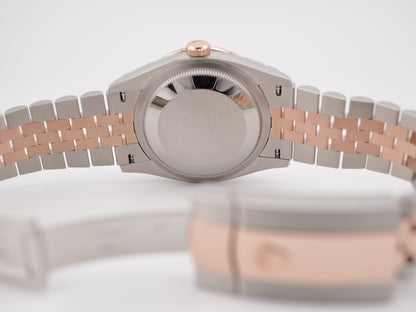 Rolex Datejust Rose Roman Dial on Jubilee 126281 Complete 2025