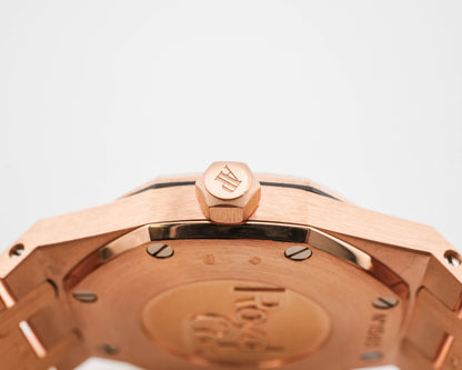 Audemars Piguet Royal Oak Quartz Ladies Brown Dial on Converted With New Bracelet 67651OR.ZZ.D080CA.01 2016