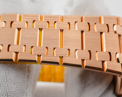 Audemars Piguet Royal Oak Quartz Ladies Brown Dial on Converted With New Bracelet 67651OR.ZZ.D080CA.01 2016