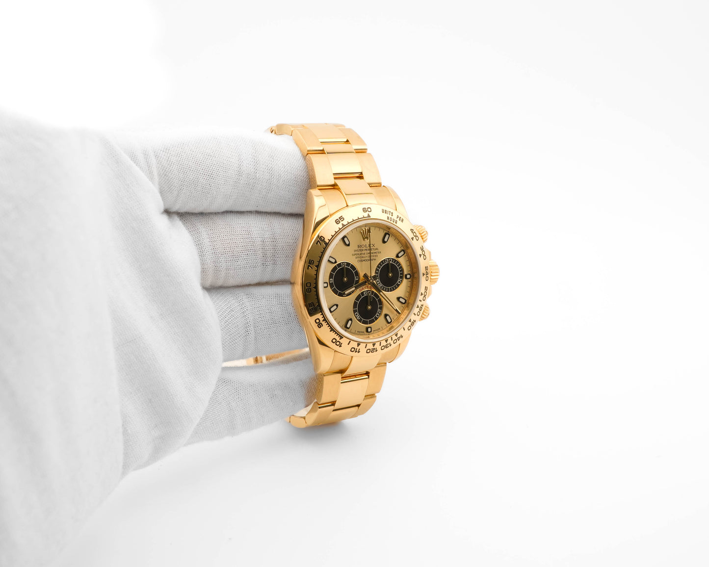 Rolex Daytona Champagne And Index Dial on Oyster 116508 Card 2017